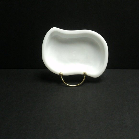 Vintage Thatcher Early American Prescut White Milk Glass Nappy Dish Hobstar - Picture 1 of 6